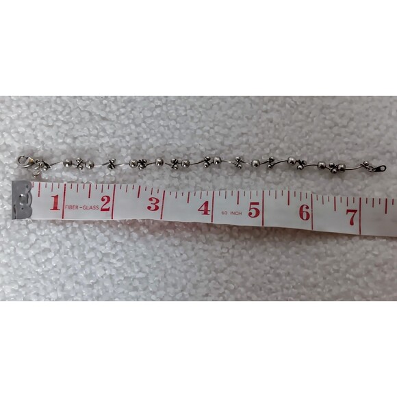 Premeir Designs Silvertone Ball and Link Bracelet - Picture 8 of 9